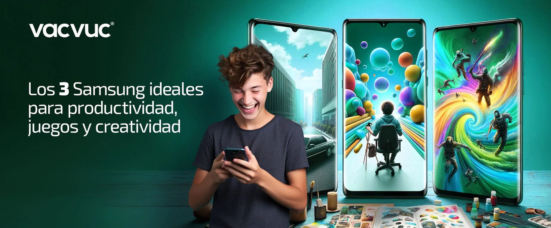 Los 3 Samsung ideales para productividad, juegos y creativida